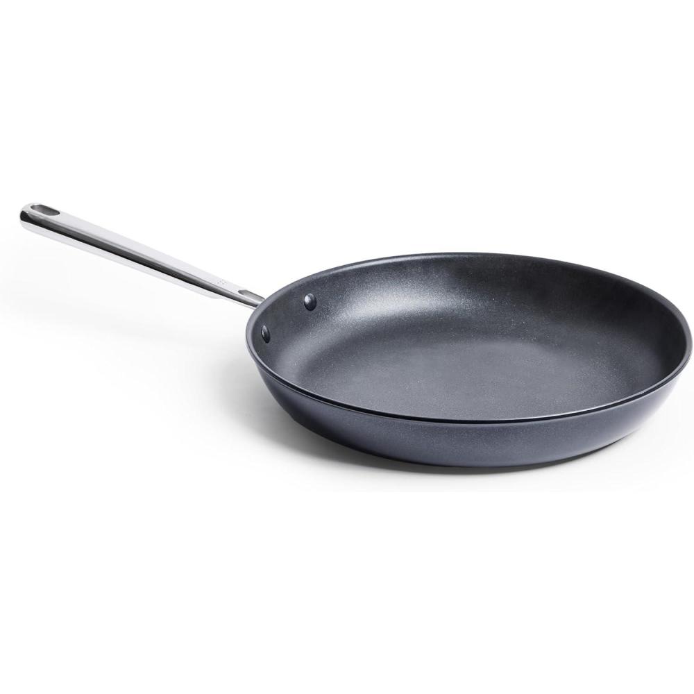 imageMisen Nonstick Frying Pan  Premium Skillet with PFOAFree Coating  Ideal for Omelettes Eggs and Induction Cooking  Durable Aluminum Core WarpResistant Design and OvenSafe to 450F  10quot