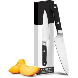 Misen 8″ Chef Knife – High Carbon Japanese AUS-10 Stainless Steel – Hybrid German & Japanese Blade – Precision Kitchen Knife for Professionals & Home Cooks – Ultimate Cutting Performance – Blue(Black)